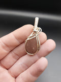 Peach Moonstone Pendant