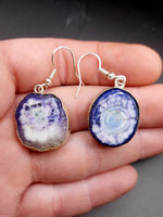 Purple Solar Quartz Earrings