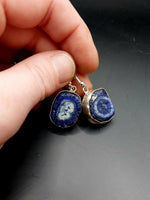 Blue Solar Quartz Earrings