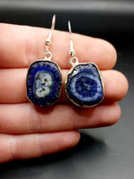 Blue Solar Quartz Earrings