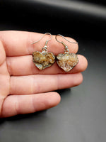 Druzy Heart Earrings