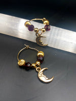 Moon Hoop Earrings