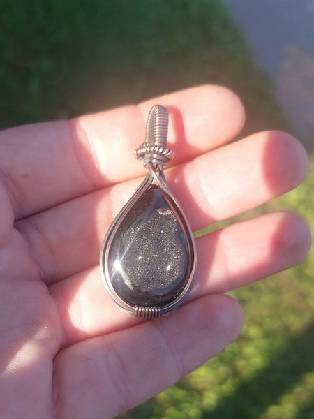 Druzy Black Pendant