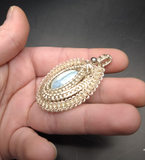 Blue Owyhee Opal Pendant