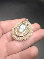 Blue Owyhee Opal Pendant