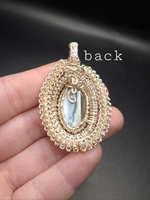 Blue Owyhee Opal Pendant