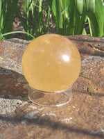 Honey Calcite Small Sphere