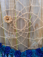 Burlap Flowers Dream Catcher