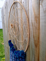 Burlap Flowers Dream Catcher