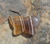 Yellow Fluorite Butterfly Carving