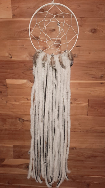 Black & White Flowers Dream Catcher