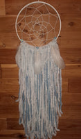 Soft Blue Flowers Dream Catcher