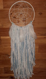 Soft Blue Flowers Dream Catcher