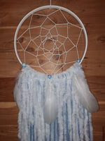 Soft Blue Flowers Dream Catcher