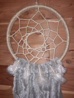 Grey Sky Hemp Dream Catcher