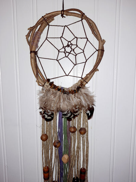 Tiger Eye Hemp Dream Catcher