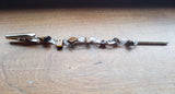 Tiger Eye & Quartz Crystal Clip