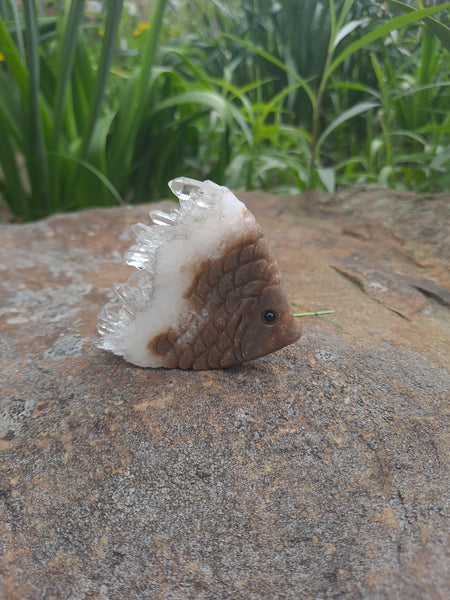 Quartz and Natural Mineral Fish Carving