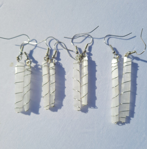 Selenite Earrings