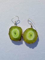 Kiwi Solar Quartz Earrings