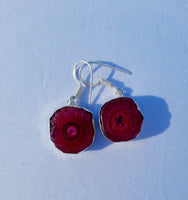Red Solar Quartz Earrings