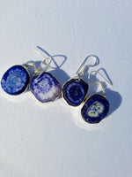 Blue Solar Quartz Earrings