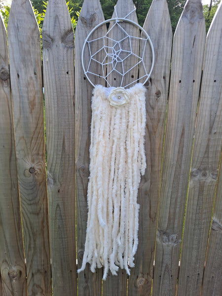 Off White Flower Dream Catcher