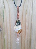 Ocean Jasper with Quartz Pendant