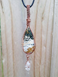 Ocean Jasper with Quartz Pendant