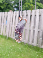 Fluorite Moon Pendant