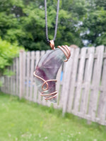 Fluorite Moon Pendant