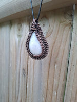 White Lace Agate Pendant