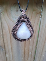White Lace Agate Pendant