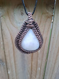 White Lace Agate Pendant