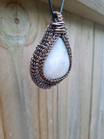 White Lace Agate Pendant