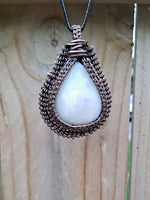 White Lace Agate Pendant