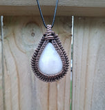White Lace Agate Pendant