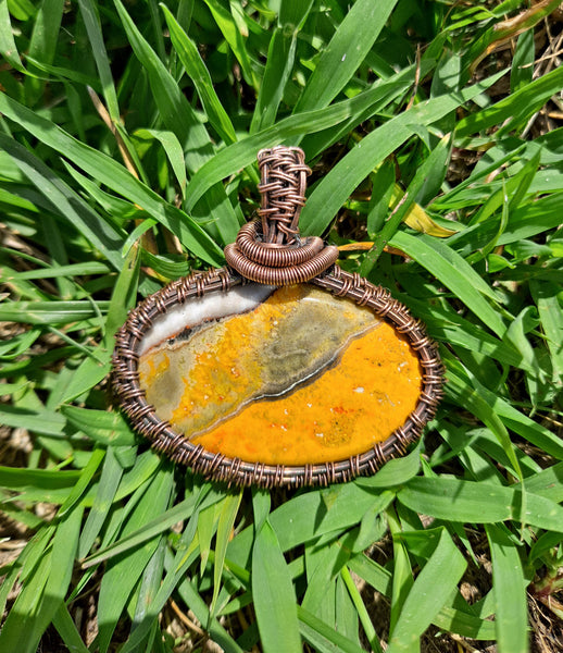 Bumble Bee Jasper Pendant