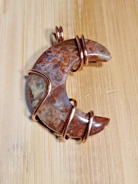 Red Moss Agate Pendant