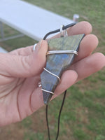 Labradorite Lightning Bolt Pendant