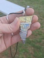 Labradorite Lightning Bolt Pendant