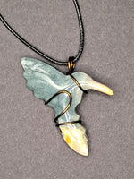 Jasper Humming Bird Pendant