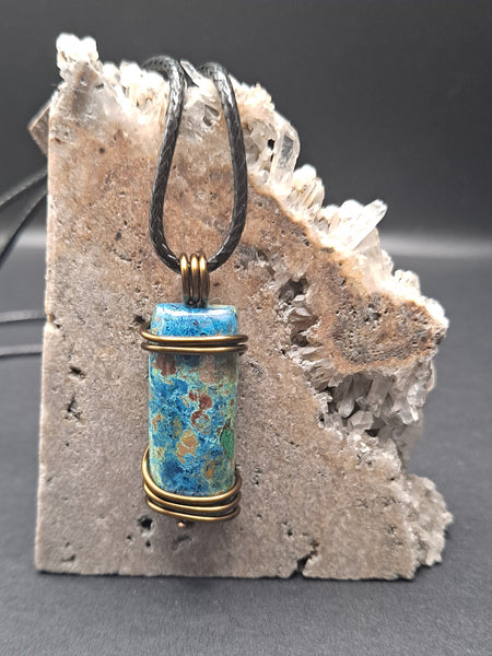 Shattuckite Pendant