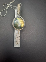 Labradorite with Selenite Pendant