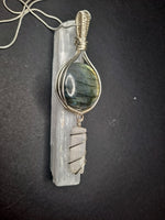 Labradorite with Selenite Pendant