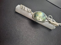 Labradorite with Selenite Pendant