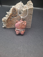 Hello Kitty Rhodonite Pendant