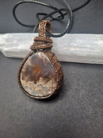 Plum Agate Pendant