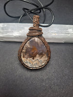 Plum Agate Pendant