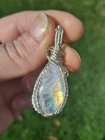 Rainbow Moonstone Pendant